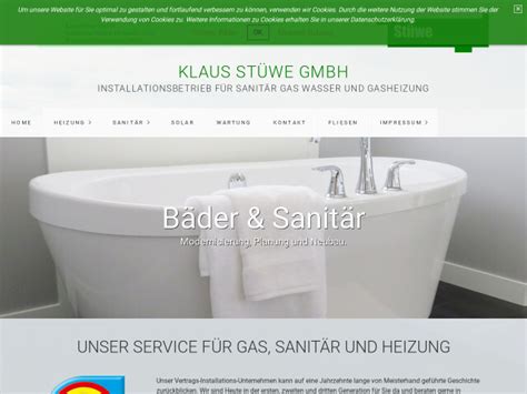 Klaus Stüwe GmbH, Gas Wasser und Gasheizung
